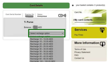 Choose a Recharge Amount