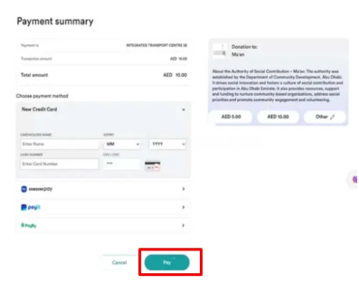 Complete the Payment